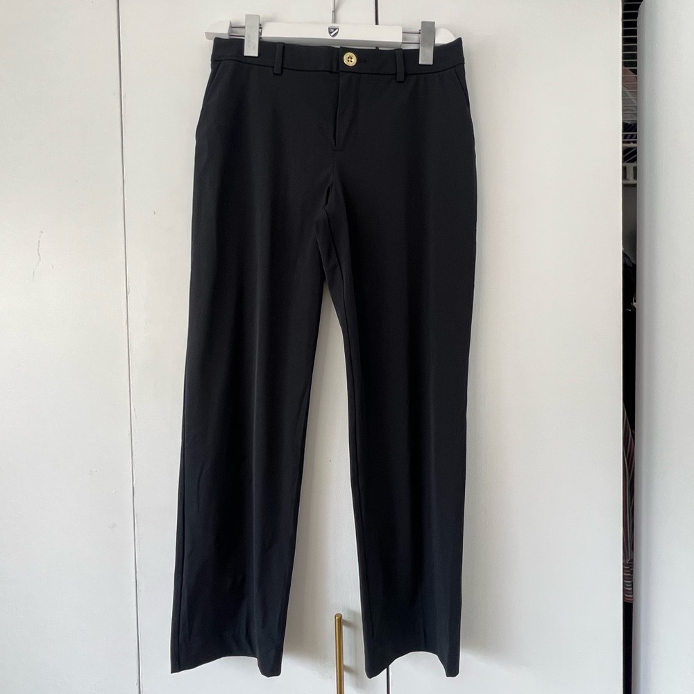 Lilly Pulitzer Travel Trouser UPF 50+ Black Noir Size 6 NWT
